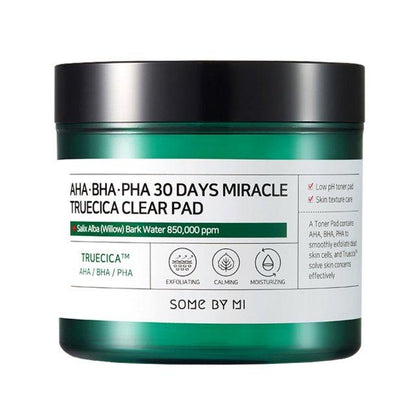 SOME BY MI AHA BHA PHA 30 Days Miracle Truecica Clear Pad 70ea-Korean Cosmetics at REDBLEC