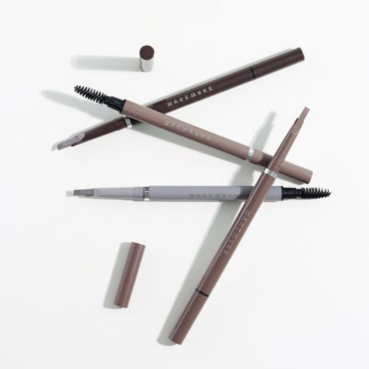 WAKEMAKE Natural Hard Brow Pencil Slash Cut 0.25g - #02 Ash Brown-REDBLEC
